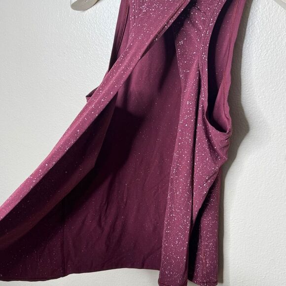 Lululemon All Tied Up Tank Women's 6 Burgundy Splatter Dye Lightweight Gym Yoga - Picture 7 of 7